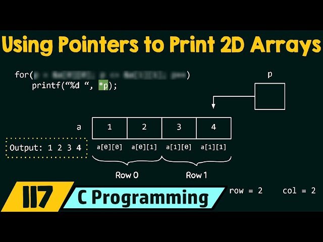 Using Pointers to Print 2D Arrays