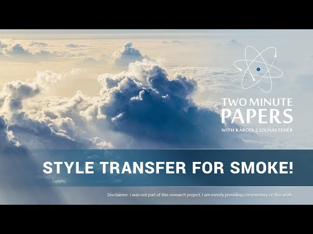 Style Transfer...For Smoke and Fluids! | Two Minute Papers #264