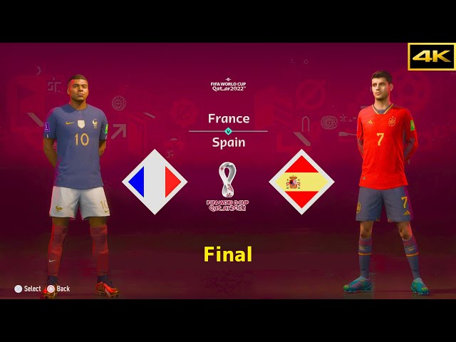 FIFA 23 | FRANCE vs. SPAIN | MBAPPE vs. MORATA | FIFA WORLD CUP FINAL | [4K]