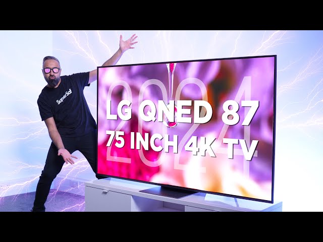 New LG 75 inch QNED87 4K TV 2024 - Unboxing & Impressions