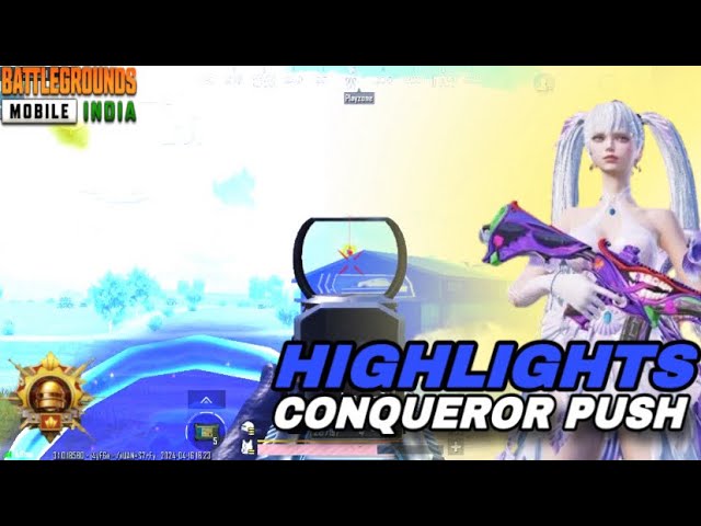 Conqueror Push Highlights | BGMI | Battleground Mobile India | Kaiva BGMI | Kannada Gamer