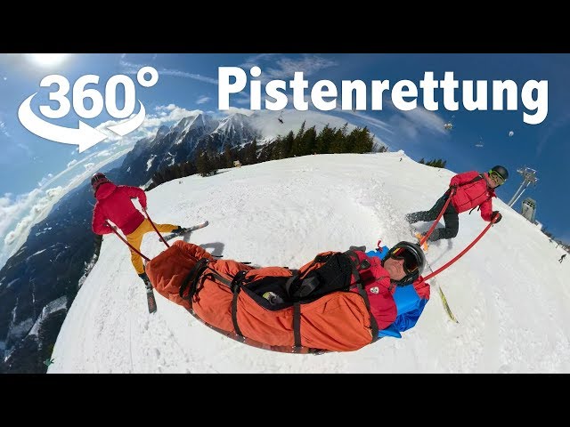 Pistenrettung im Skigebiet Präbichl | Bergrettung Vordernberg | 360 Grad VR Video
