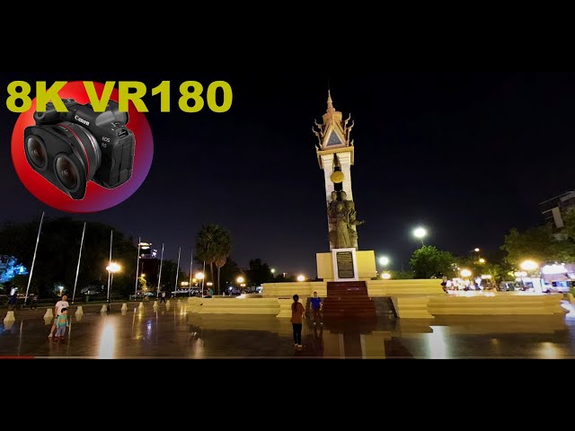 WAT BOTUM PARK in the heart of PHNOM PENH CAMBODIA park of incredible history 8K 4K VR180 3D Travel