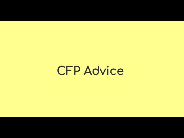 CFP Advice