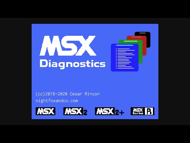 MSX Diagnostics 1.2.0
