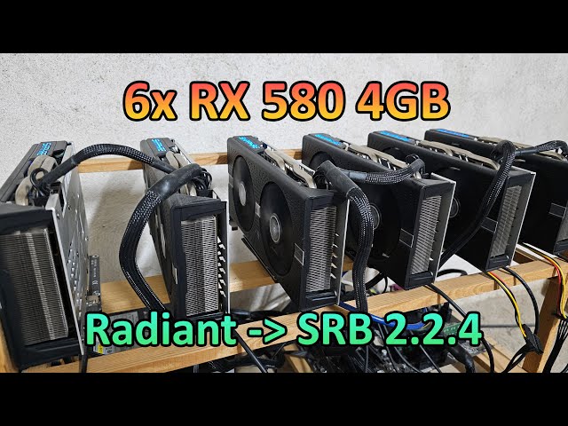 6x RX 580 4GB - Radiant Hashrate & Profit (SRBMiner 2.2.4)