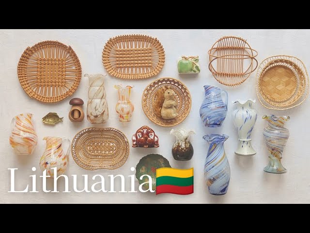 The flea market in Lithuania│Antique & vintage│Baltic countries│Haul│Trip Vlog