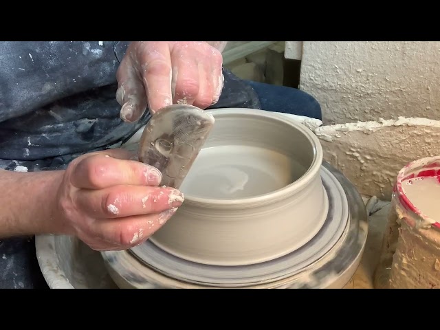 Beginner Throwing Plates, video 4 of 10 on becoming a potter.