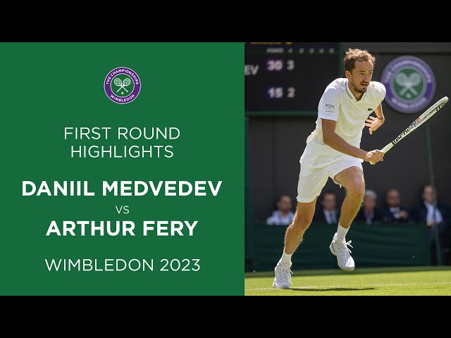 Daniil Medvedev vs Arthur Fery | First Round Highlights | Wimbledon 2023