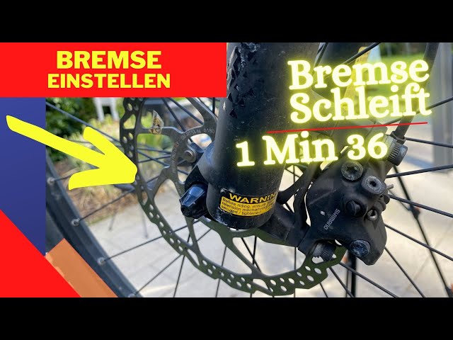Fahrrad Bremse schleift - DIY Bremse einstellen!