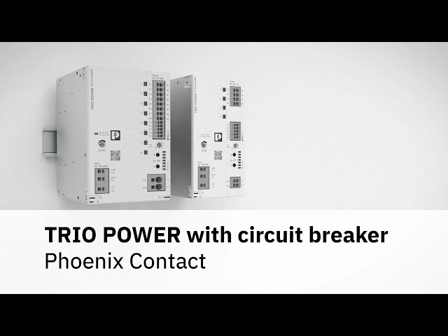 TRIO POWER power supply with integrated circuit breaker