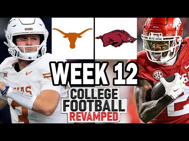 Texas at Arkansas - Week 12 Simulation (2024 Rosters for NCAA 14)