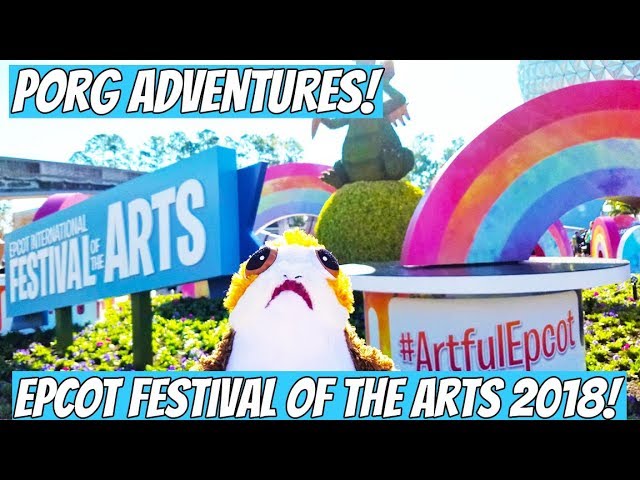 Porg goes to the EPCOT Festival of the Arts 2018!