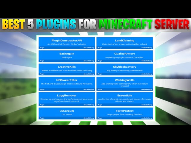 Top 5 Best Aternos plugins For 1.20 in Hindi | Best Plugins For Smp