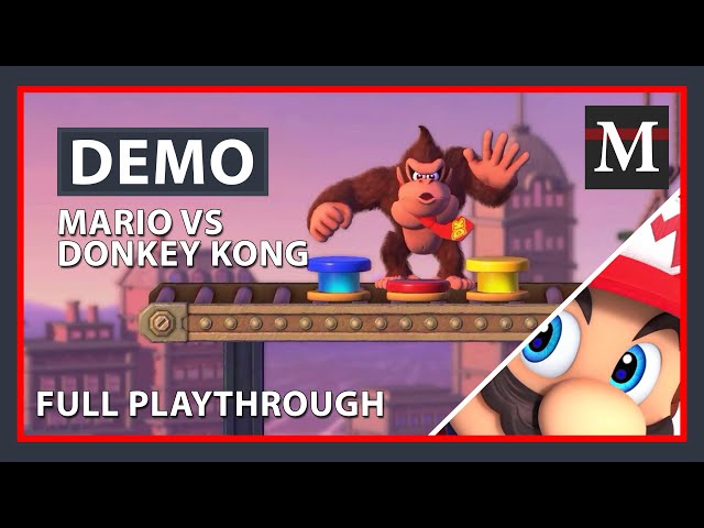 Mario VS Donkey Kong - Demo Playthrough
