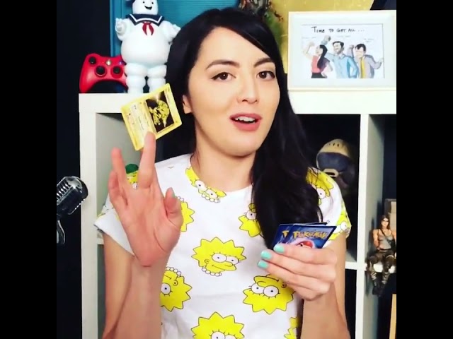 Jane Showing Her Basic Pokemon Cards