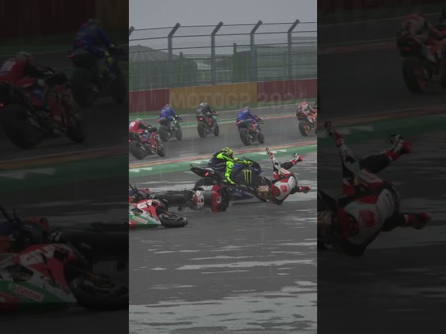 Rossi leads the race