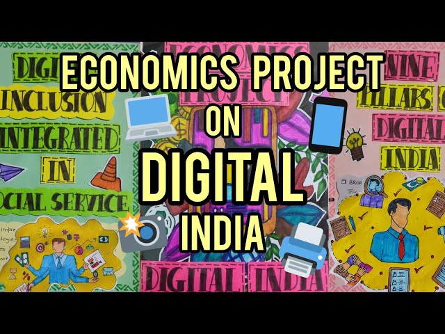 Project of economics on Digital India~Step towards the future | class-12 | Project idea |MANSI SINGH