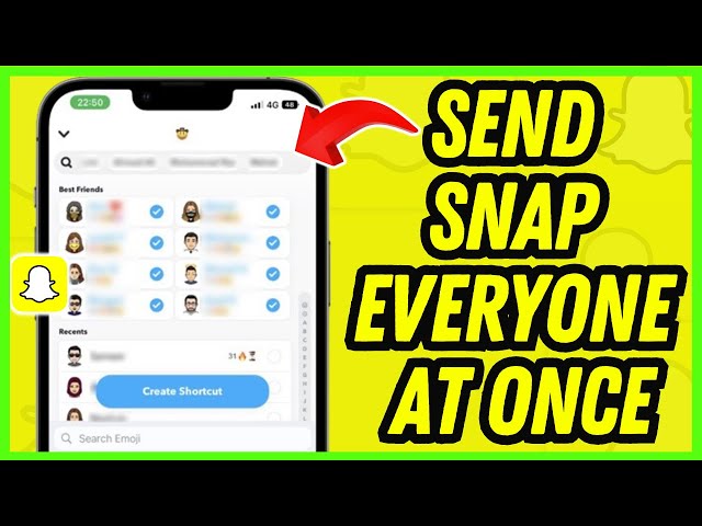 How To Send A Snap To Everyone At Once (UPDATED)