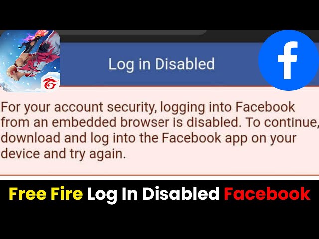 Free Fire Login Disabled Facebook Account || Free Fire Login Disabled Problem || Free Fire Login