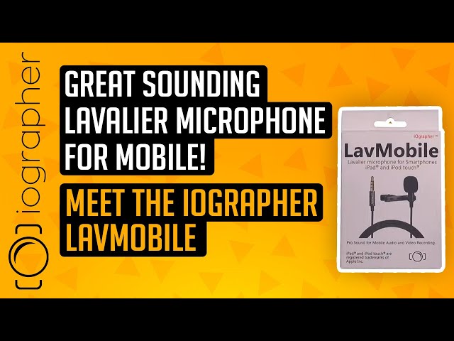 Great sounding lavalier microphone for mobile! Meet the iOgrapher LavMobile