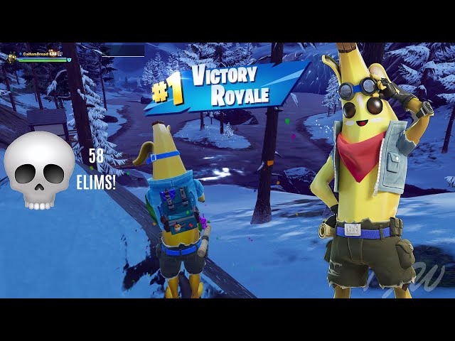 Peely's Wasteland Adventure 🍌 | Fortnite ZB Solo Squads Gameplay | 58 Eliminations!
