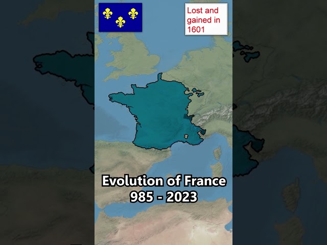 EVOLUTION OF FRANCE ! #map #maps #france #french #mapping #evolution #history