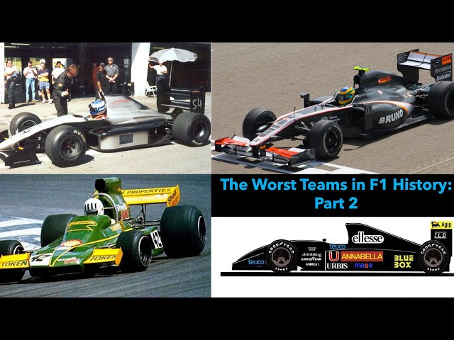 The Worst Teams in F1 History! (Part 2): No Points, No Prizes