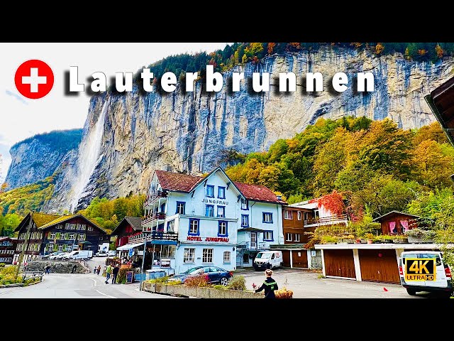 Lauterbrunnen Valley 🍁Golden Autumn in Switzerland | Swiss Village