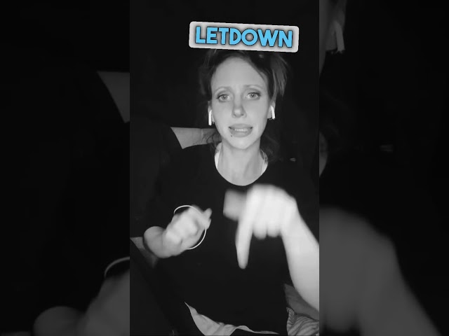 What’s your thoughts?!? SEE/ASL Sign Language- “Let you down”, By NF.