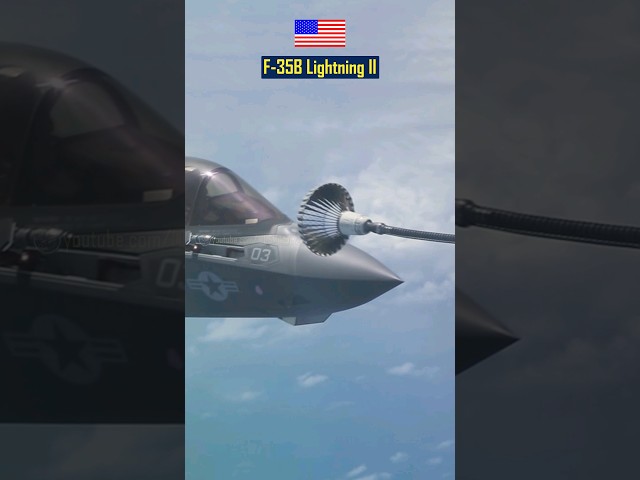 How The F-35B Pilot Inserts the Probe into the Drogue to Receive Fuel from Tanker Aircraft