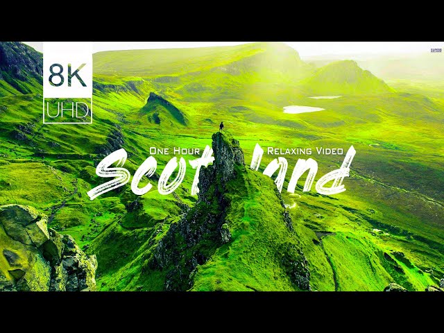 Scotland from above 8K video Ultra hd | Relaxing music