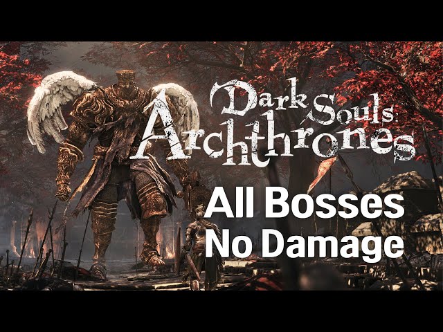 Dark Souls: Archthrones All Bosses No Damage Boss Fight