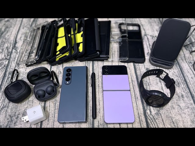 Spigen Accessories Lineup - Samsung Galaxy Z Fold 4, Z Flip 4, Watch 5 Pro, Galaxy Buds2 Pro