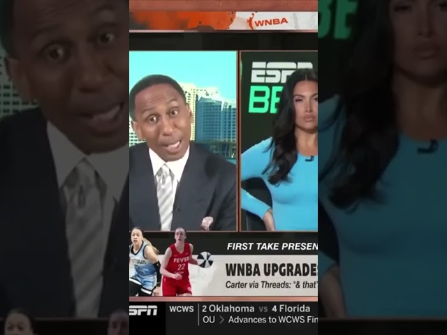 Stephen A Smith BLASTED by Monica McNutt on First Take #shorts #espn #firsttake #wnba #caitlinclark