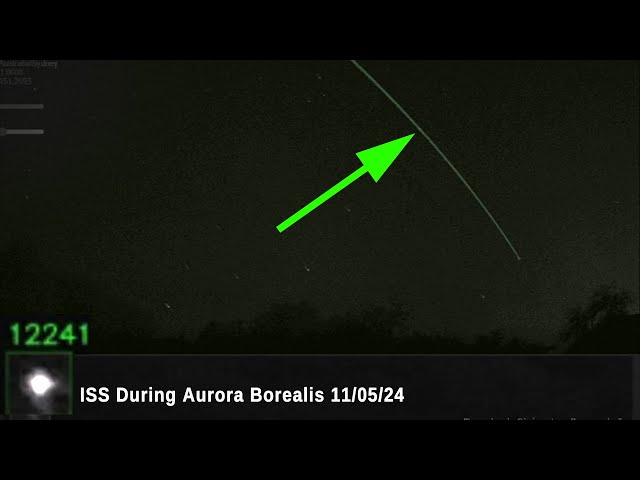 ISS Captured During Aurora Borealis 11/05/2024 By BOB Universal Object Tracker Software