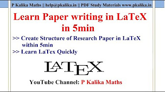 LaTeX Complete Course