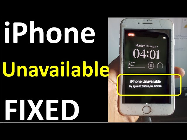 What is iPhone Unavailable || How to Fix iPhone it.