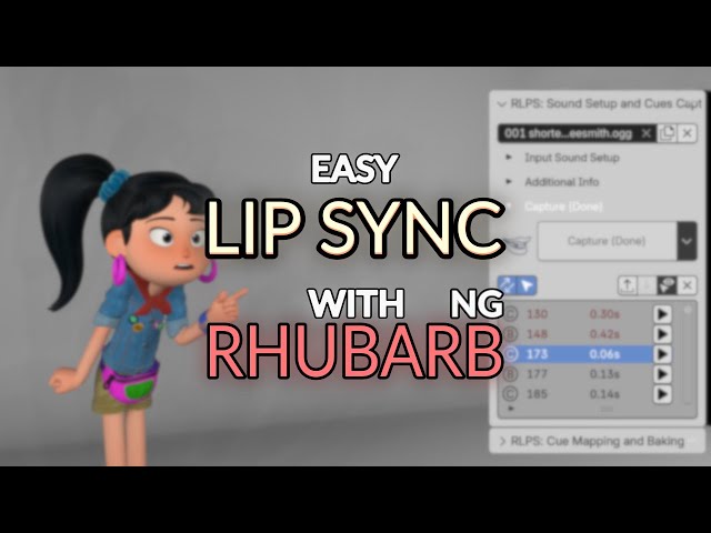 Quick Intro to Rhubarb NG Blender Plugin for Lip Sync Animation