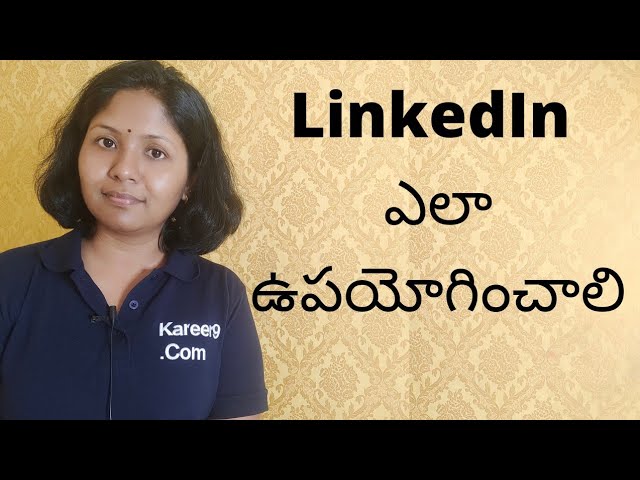 How to use LinkedIn to find a job | How to use LinkedIn | Linkedin Profile Tips | Telugu | Pashams
