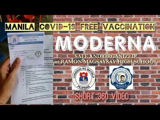 360 Video: MANILA CITY FREE COVID-19 VACCINATION LINE (PILA) SAFE AND ORGANIZED