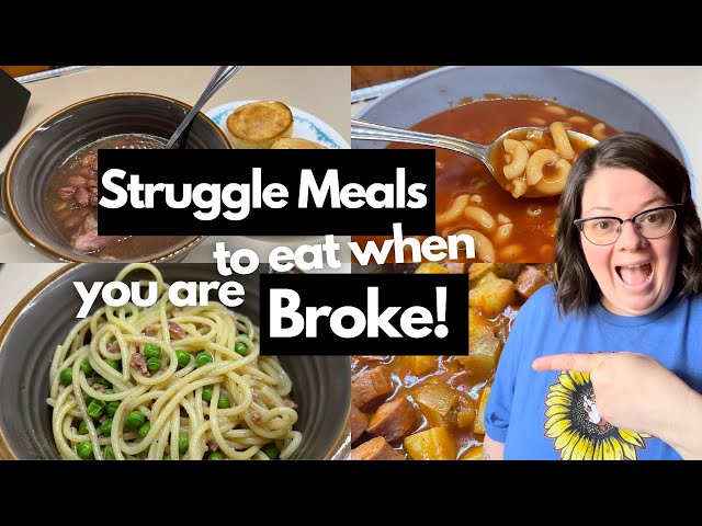 Meals to eat when you are BROKE || The ULTIMATE Struggle Meals