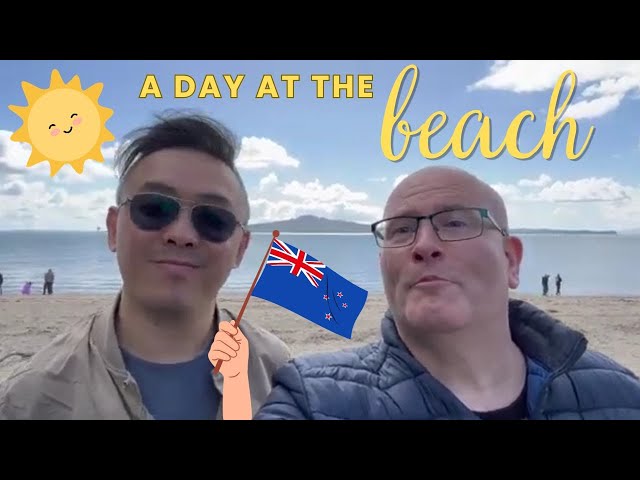 A day at the beach in Mission Bay, Auckland