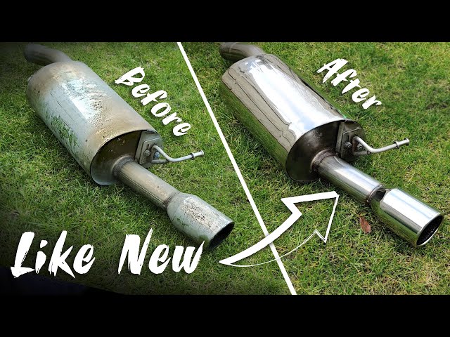 How To Make Your Exhaust Look Like New Tutorial How To Polish A Stainless Steel Exhaust