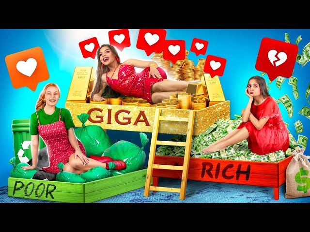 Broke Popular vs Rich Unpopular vs Giga Rich Popular
