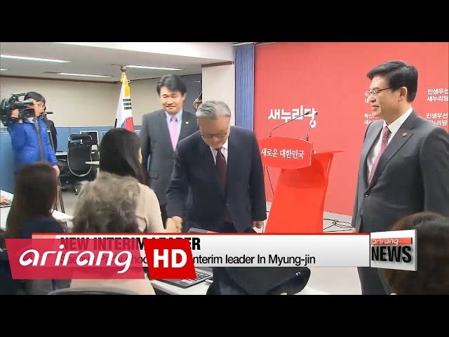 Saenuri Party chooses new interim leader In Myung-jin, as breakaway group solidifies plans