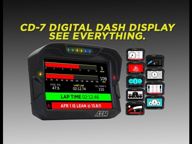 AEM CD-7 Dash Display Overview!