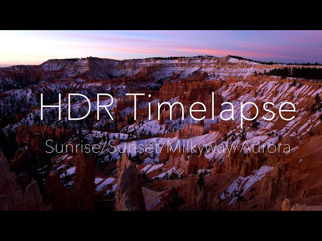 Sunrise/Milky Way/Aurora Timelapse in 4K HDR
