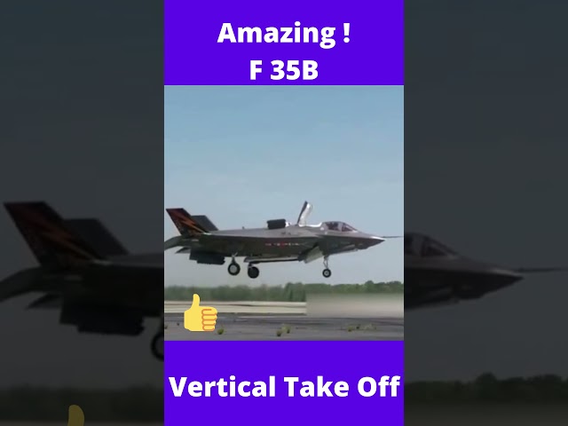 Amazing F-35B Fighter Aircraft Vertical Take Off #Shorts