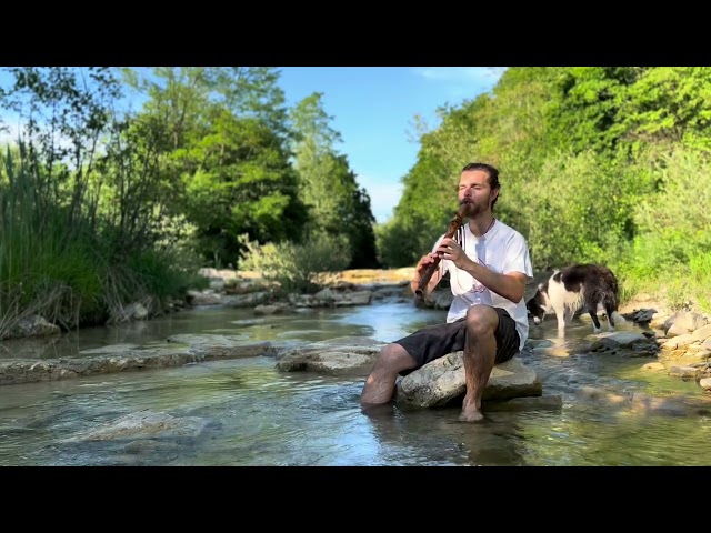 Peaceful Sound of River and Native Flute | Blessing of a Spirit | Luka